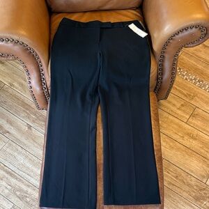 NWT Charter Club Pant Shop Wide Leg Sz 14 Regular Classic Black XXL Plus Size